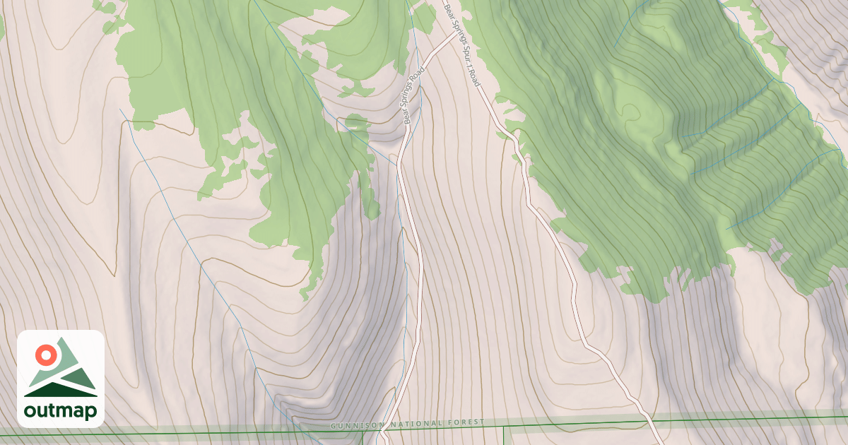 Map of BEAR SPRINGS