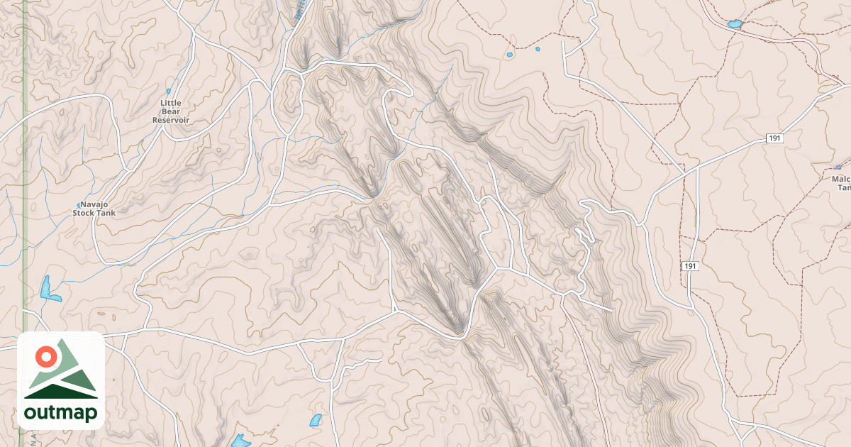 Map of STINKING SPRINGS
