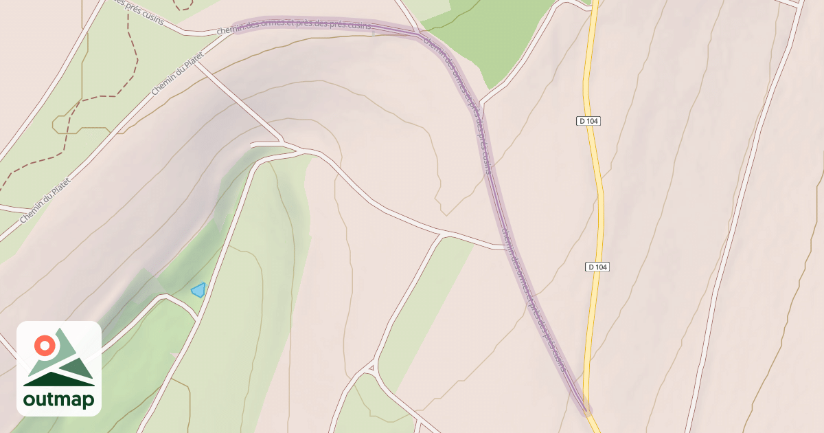 Map of chemin des ormes et près des prés cusins