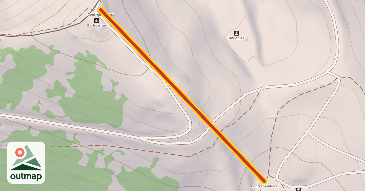 Map of Contrebandiers