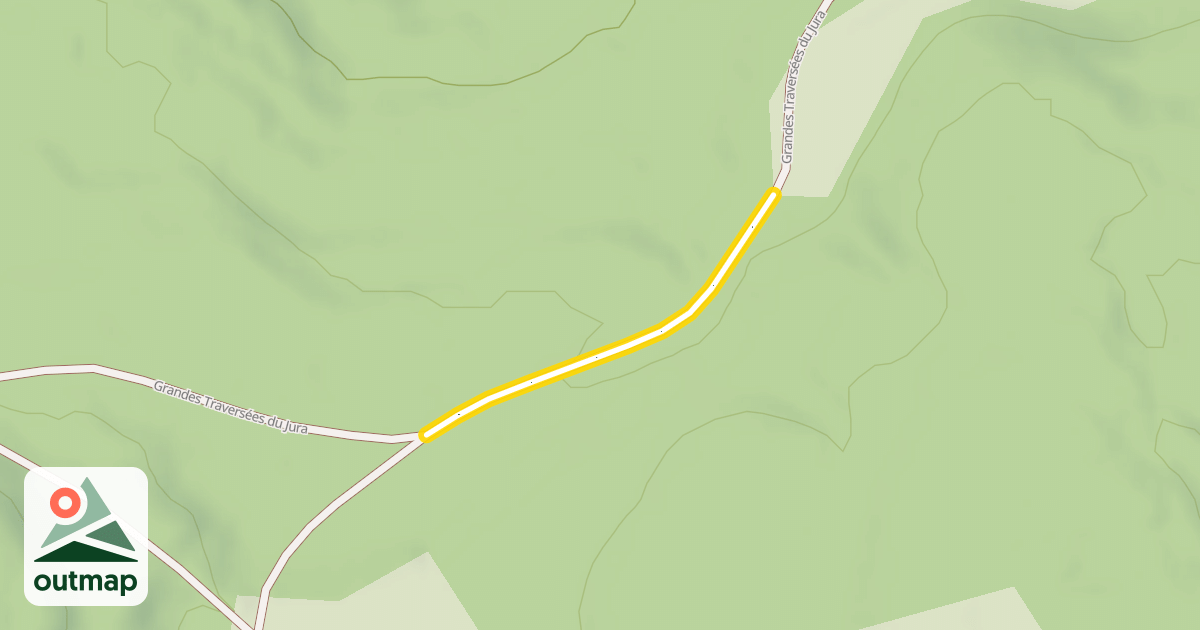 Map of Grandes Traversées du Jura