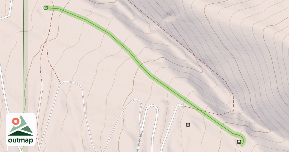 Map of Hidden Trail