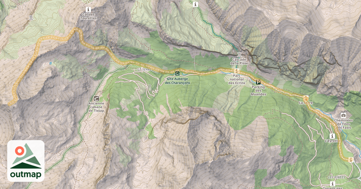 Map of Le Mourre Froid — Sainte-Croix