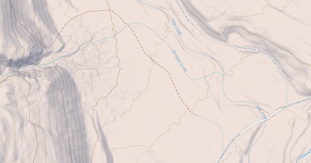 Map preview of CHRYSTAL TRAILHEAD