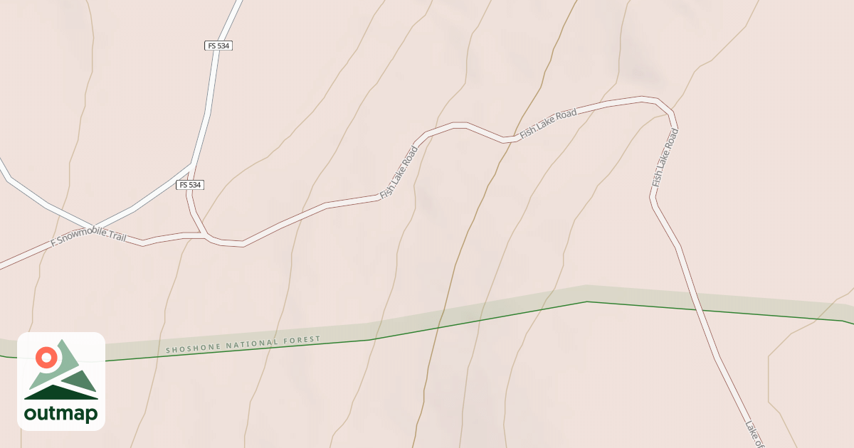 Map of B Snowmobile Trail