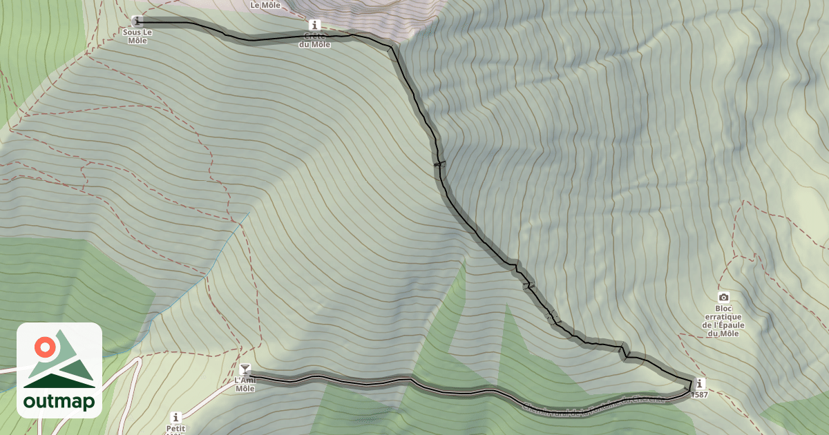 Map of Chemin rural de la Fontaine du Cherente