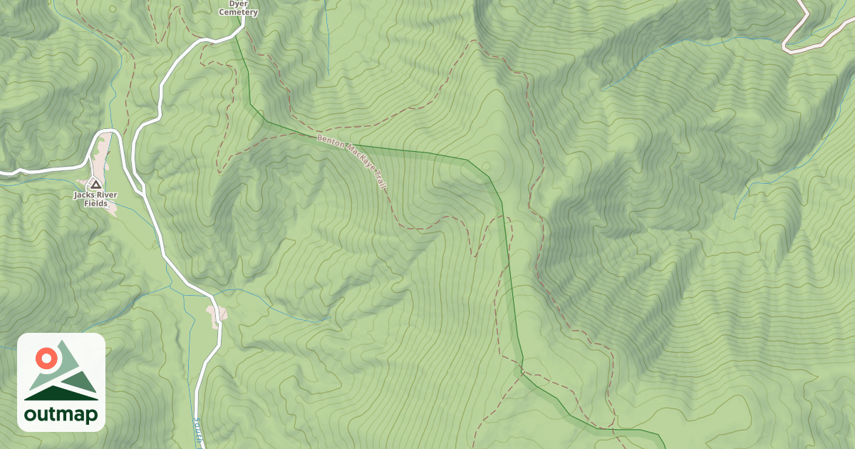 Map of FLAT TOP MOUNTAIN