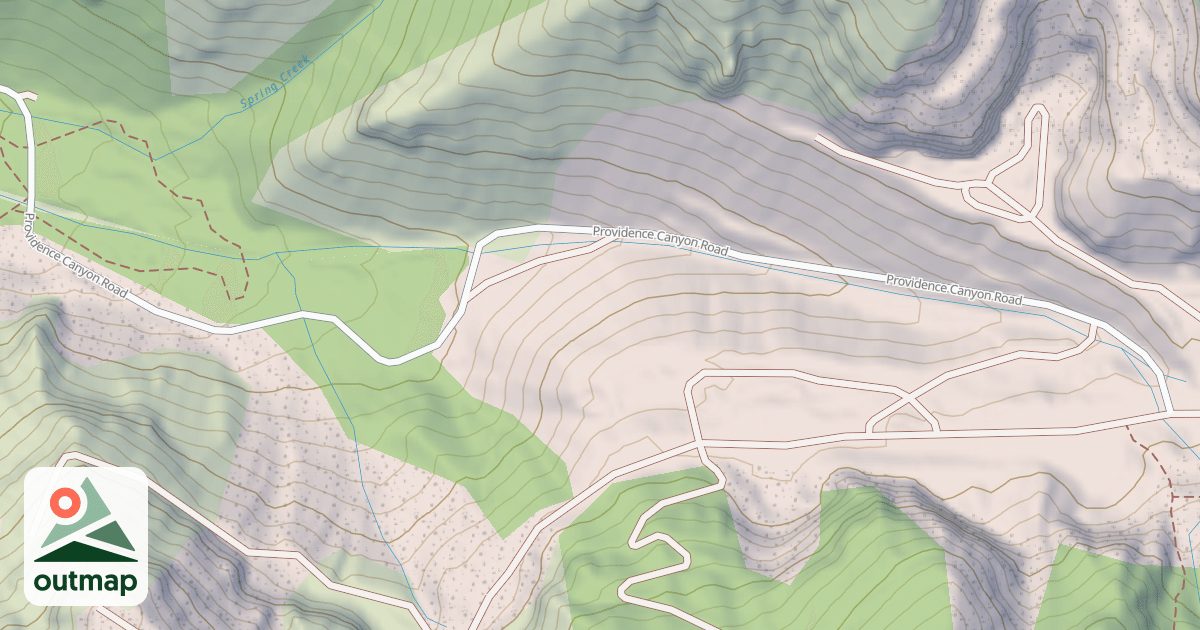 Map of Providence Canyon Trail