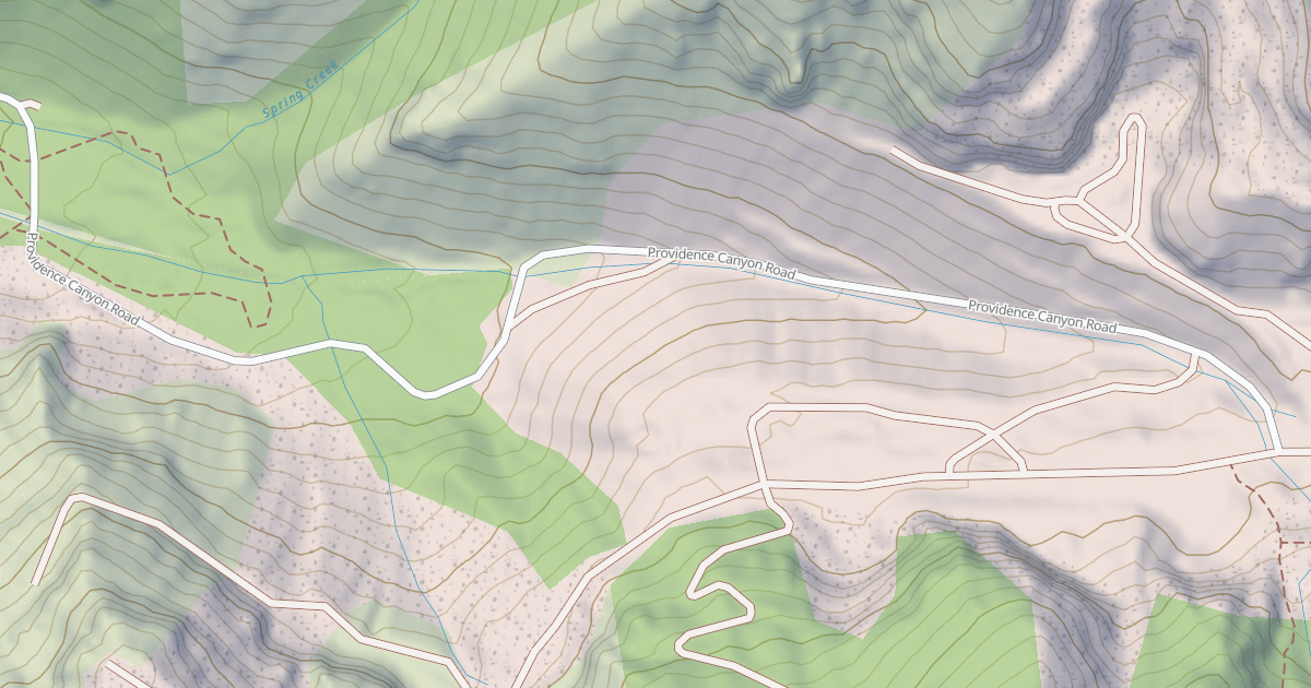 Map preview of Providence Canyon Trail