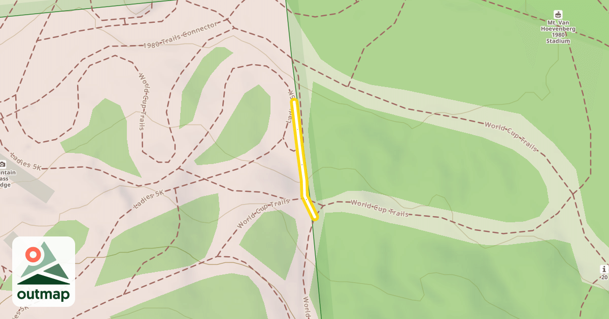 Map of World Cup Trails