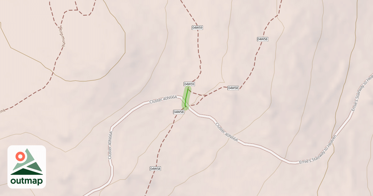 Map of Chipmunk Huckleberry connector