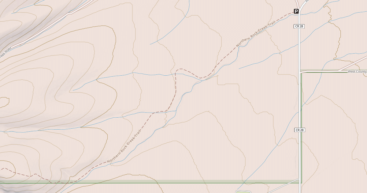 Map preview of Northern Rock Creek