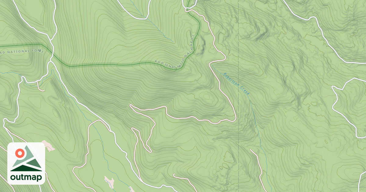 Map of ALDER BOWEN CREEK