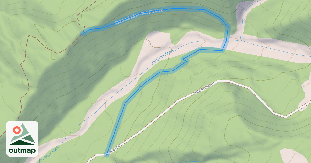 Map of Portland Mine Trail (238.1A)