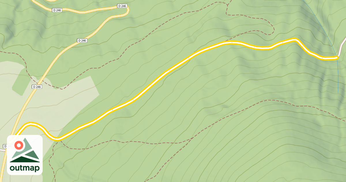 Map of Chemin rural des Moises