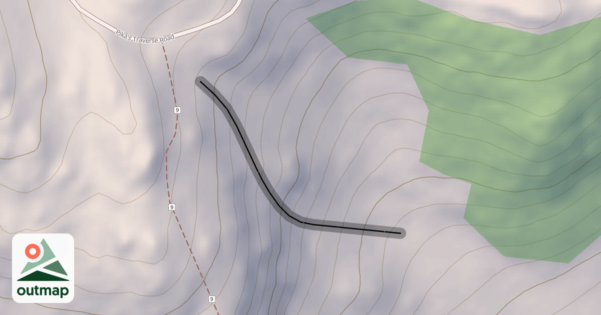 Map of Sun Bowl Chutes