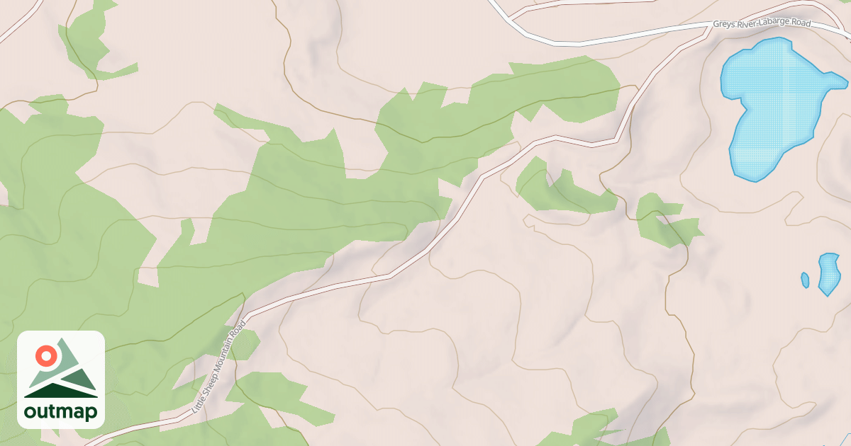 Map of LITTLE SHEEP MOUNTAIN