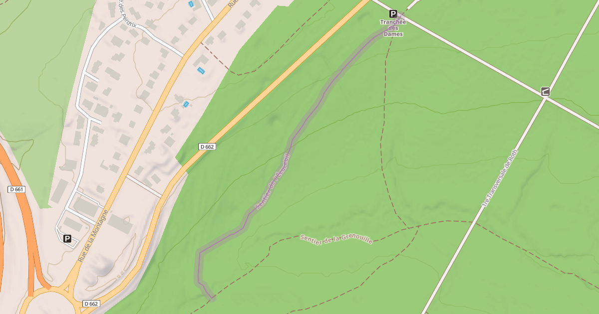 Map preview of Sentier de l'Écureuil