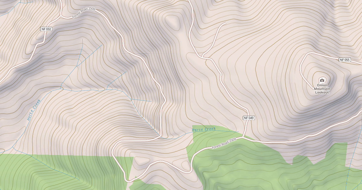 Map preview of ONION MTN