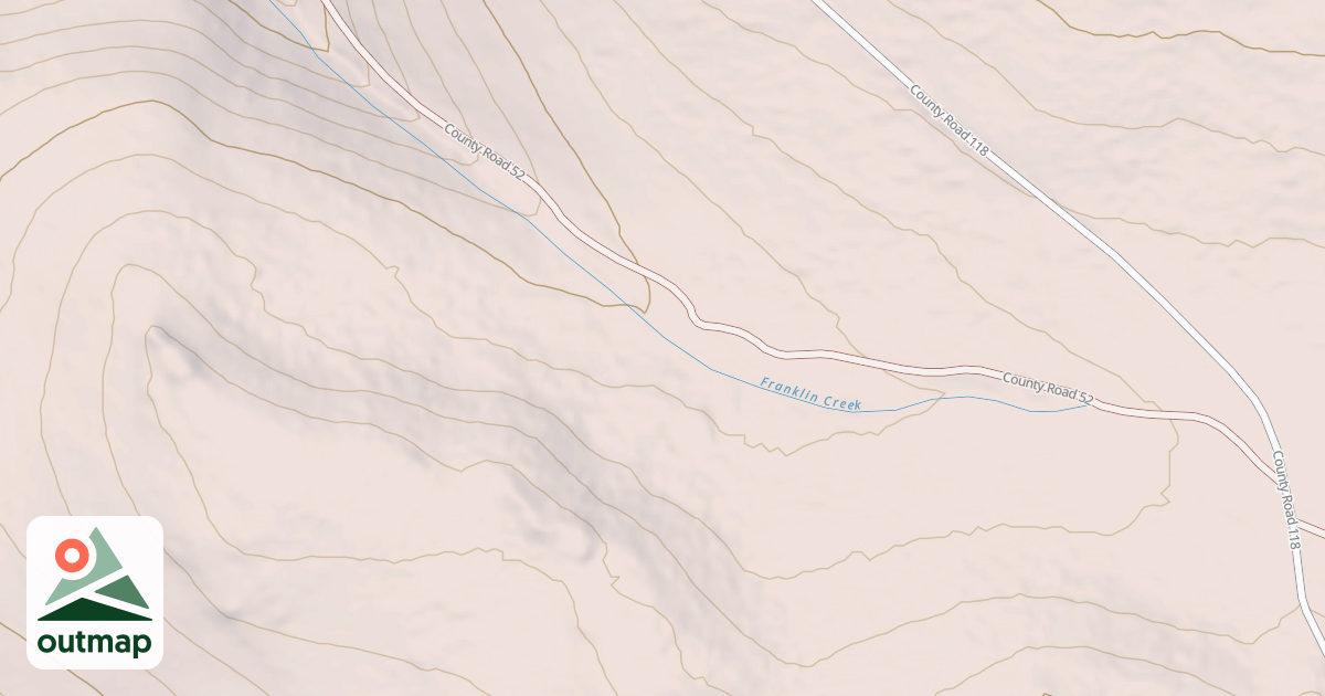 Map of LASSEN CREEK SPUR