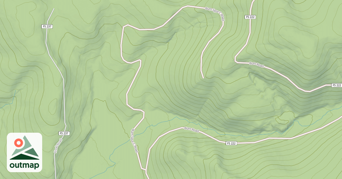 Map of BURN SPUR C