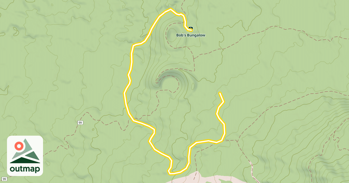 Map of Lower Devecka's Dive