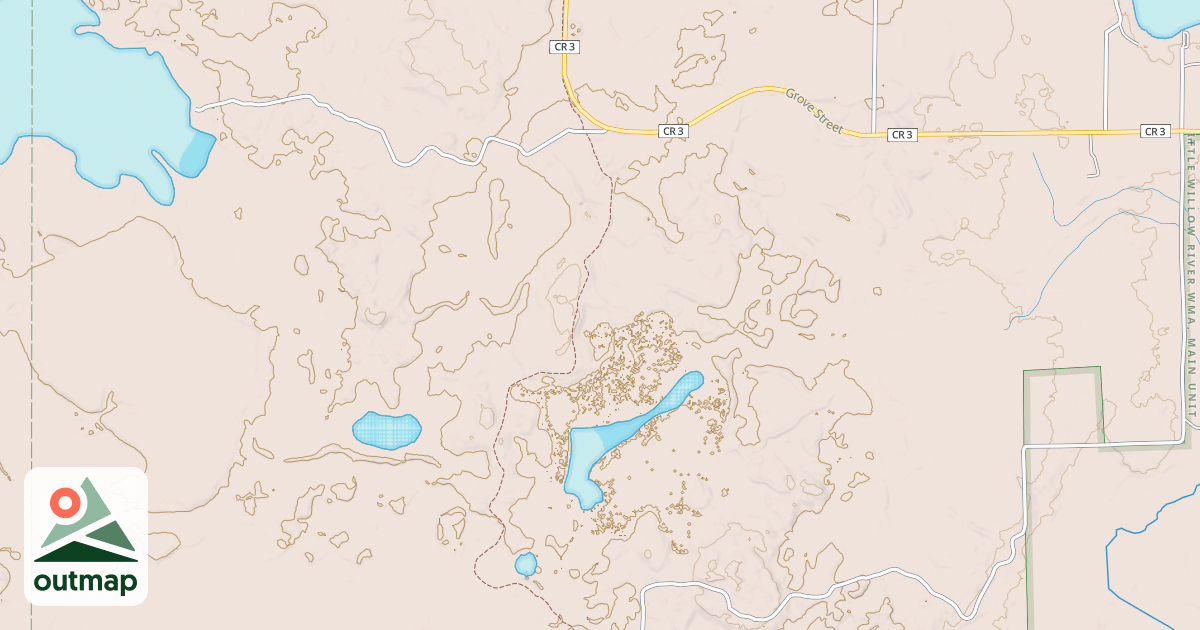 Map of Blind Lake Trail