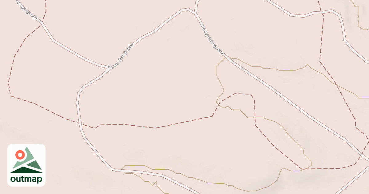 Map of Tin Cup Spring Motorcycle Trail