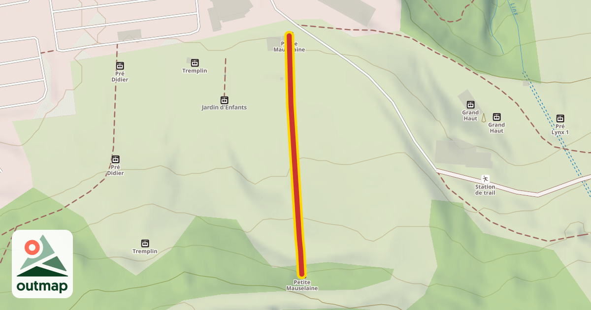 Map of Petite Mauselaine
