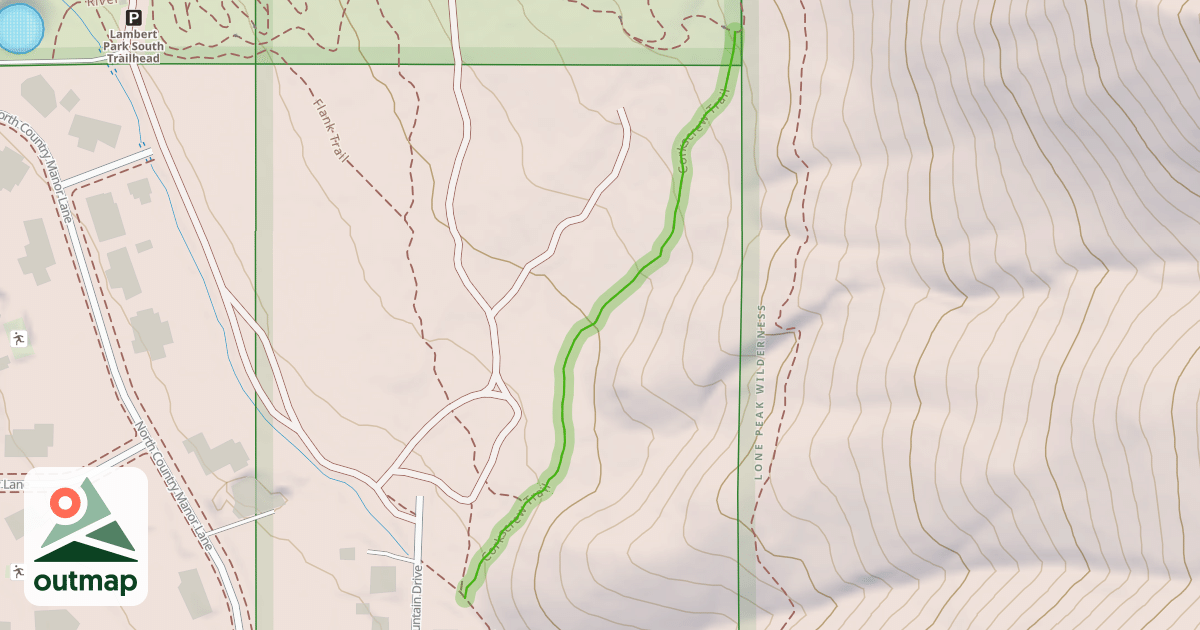 Map of Corkscrew Trail