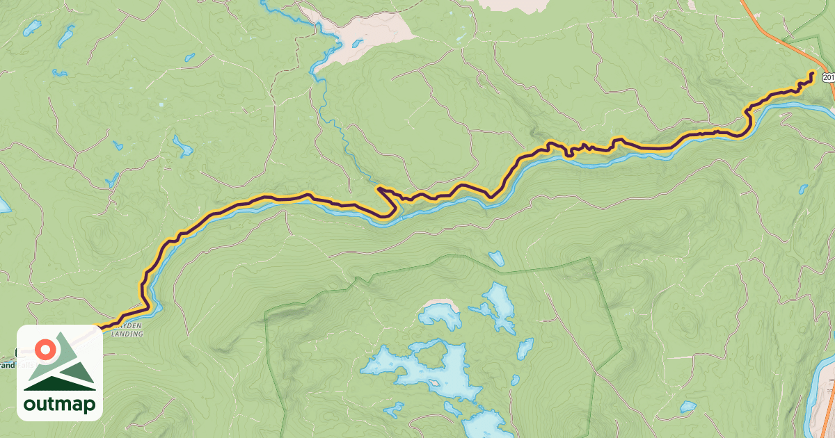 Map of Maine Huts Trail
