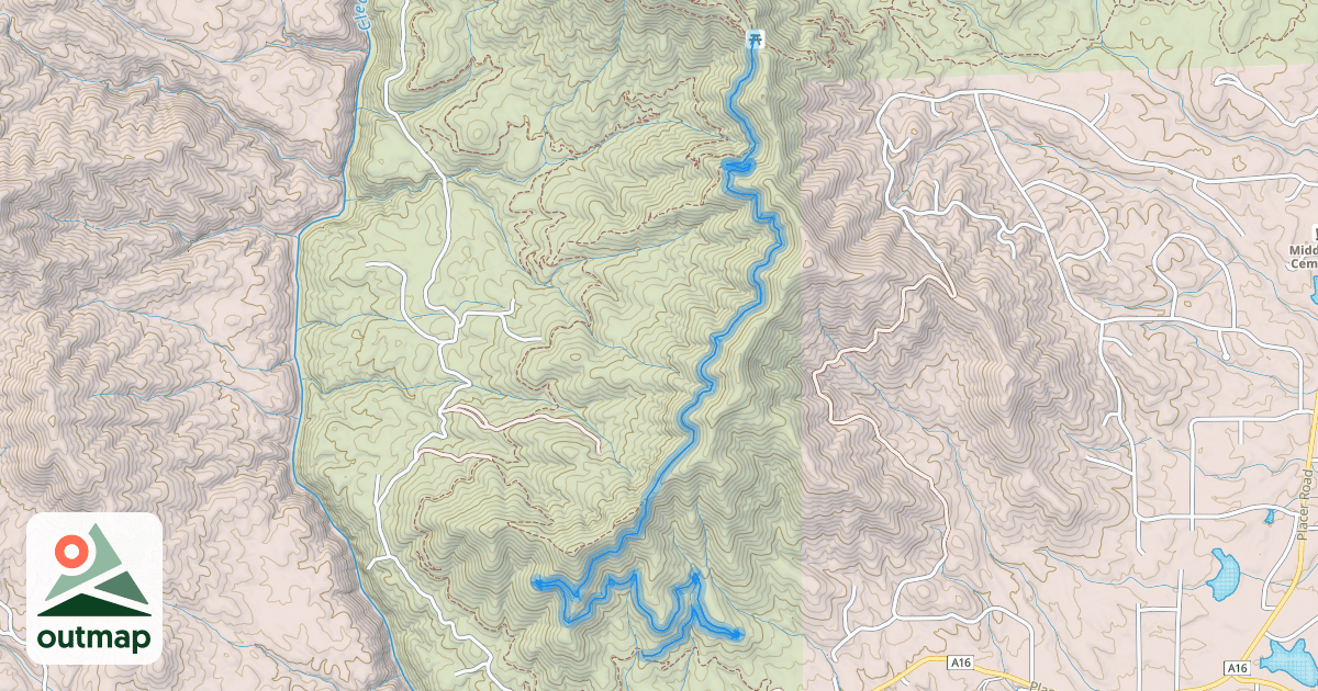 Map of Mule Ridge