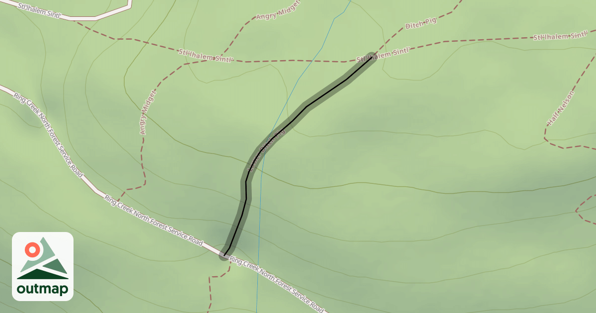 Map of Lower Ditch Pig