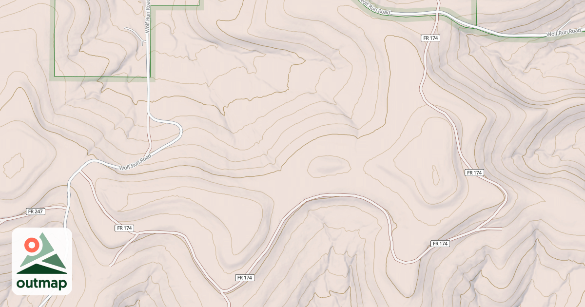 Map of PRUE HOLLOW