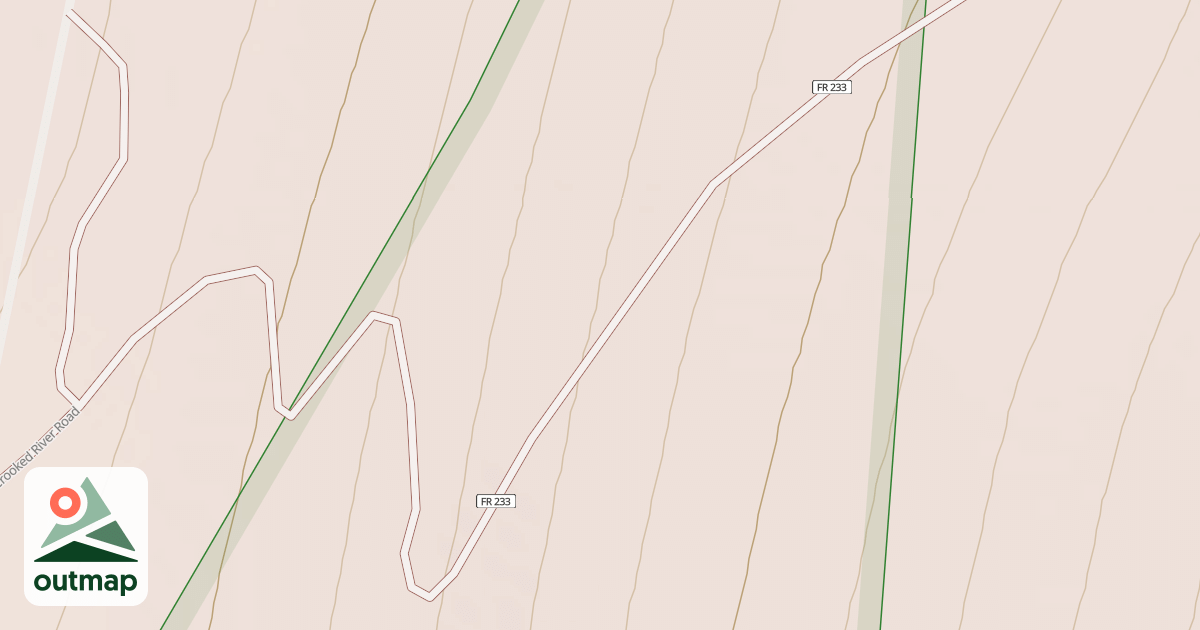 Map of CROOKED RIVER