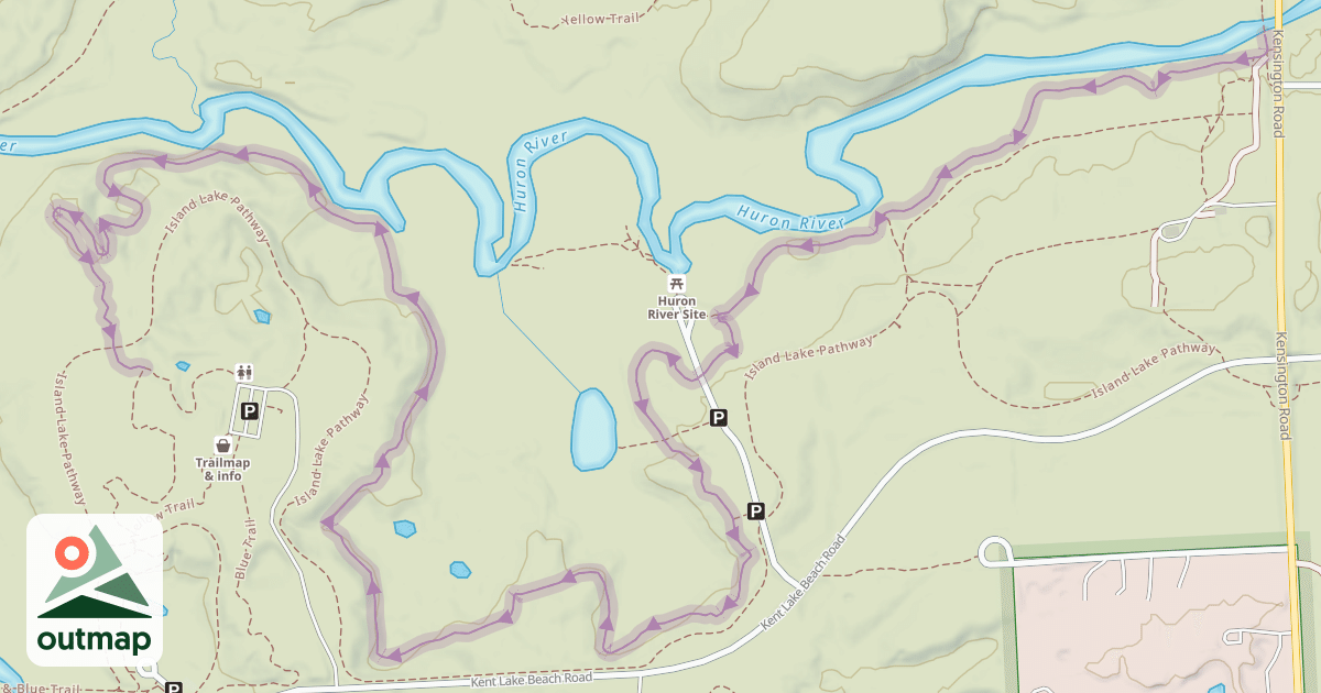 Map of Yellow Trail