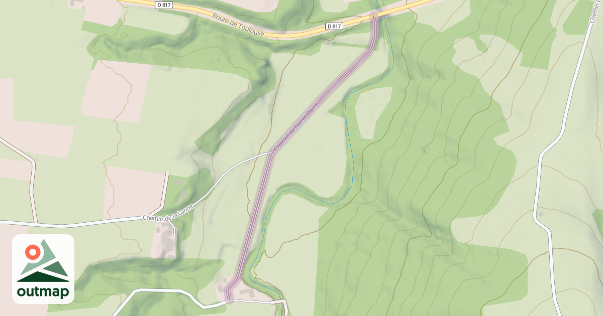 Map of Chemin de l'Arrêt-Darré