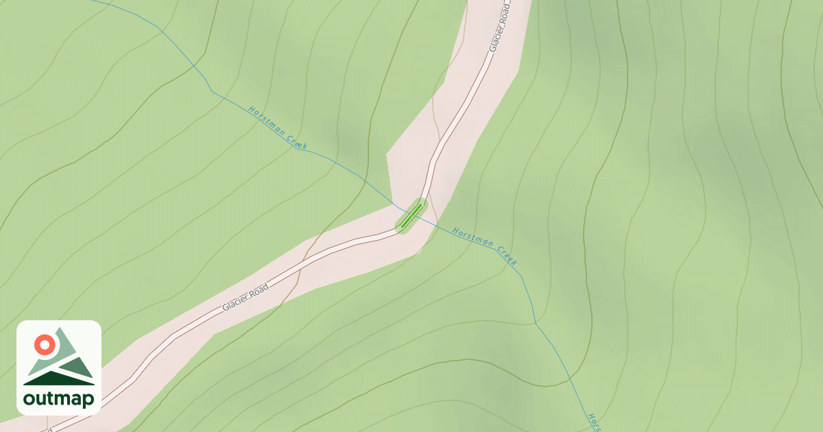 Map of Blackcomb Glacier Road - Lower