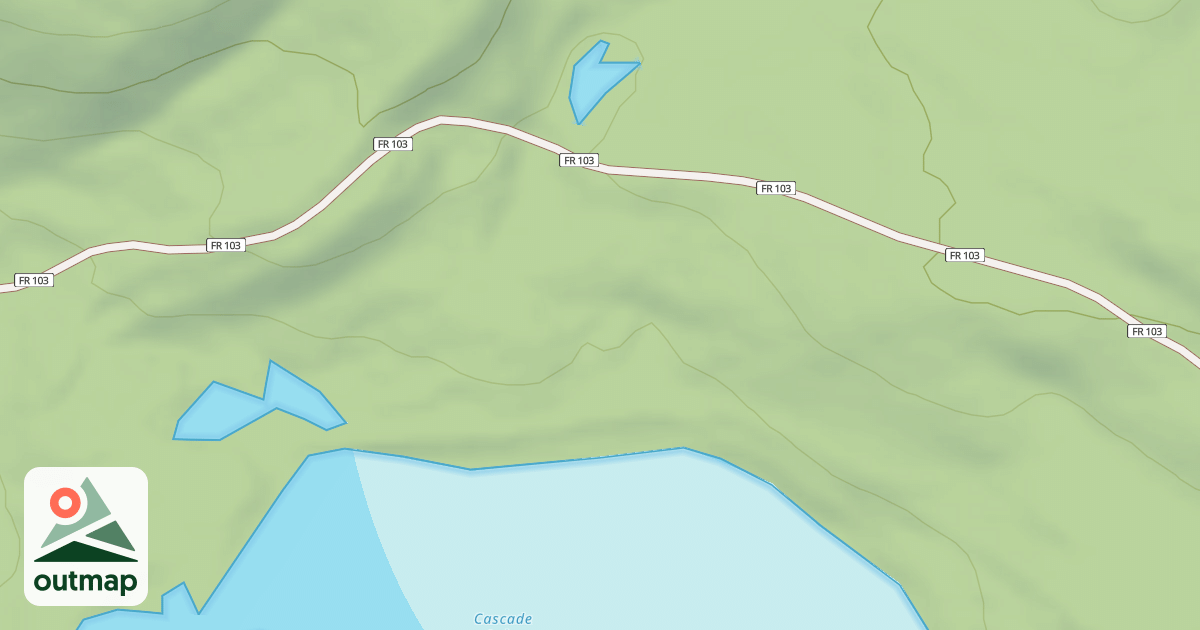 Map of CASCADE SPUR 1D