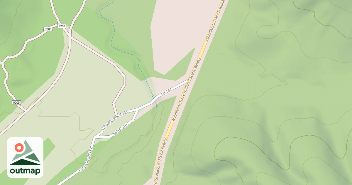 Map of TURKEY CREEK ROAD