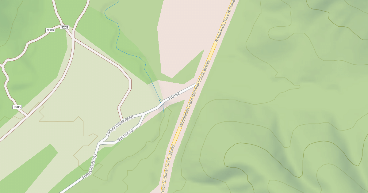 Map preview of TURKEY CREEK ROAD