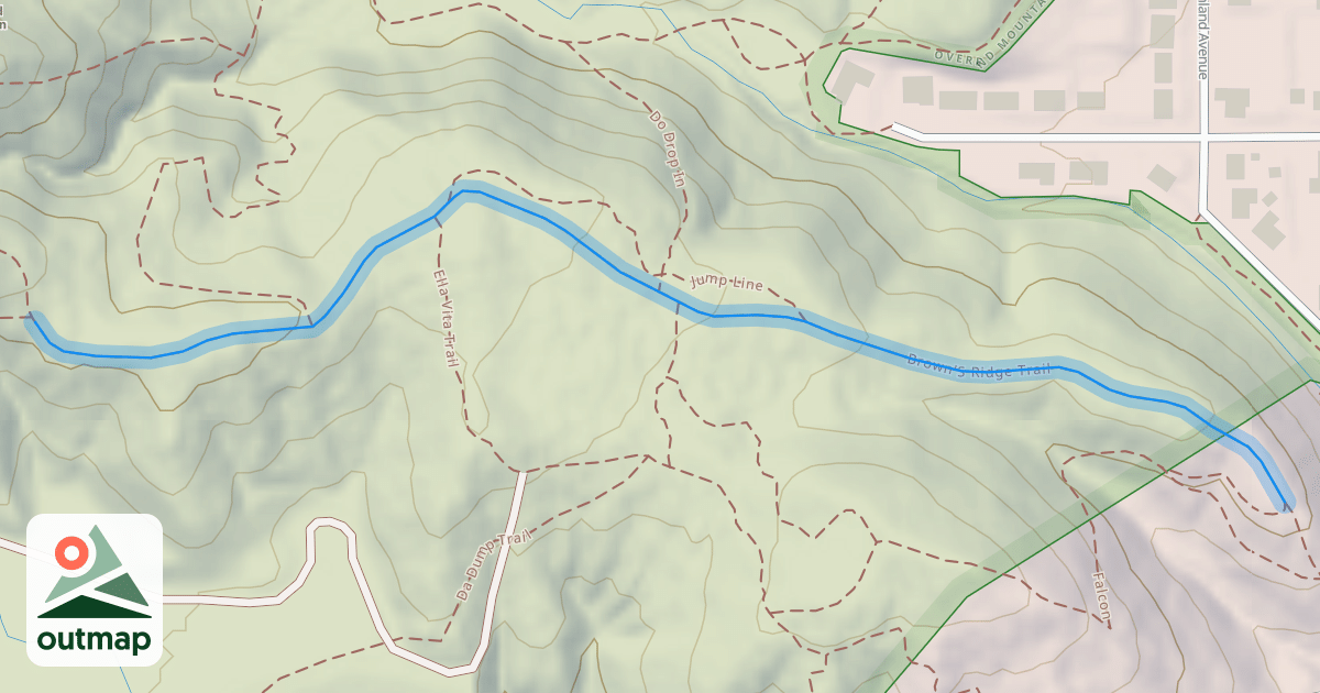 Map of Brown'S Ridge Trail
