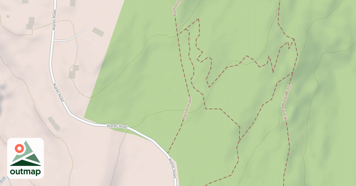 Map of Rattlesnake Hill Trail
