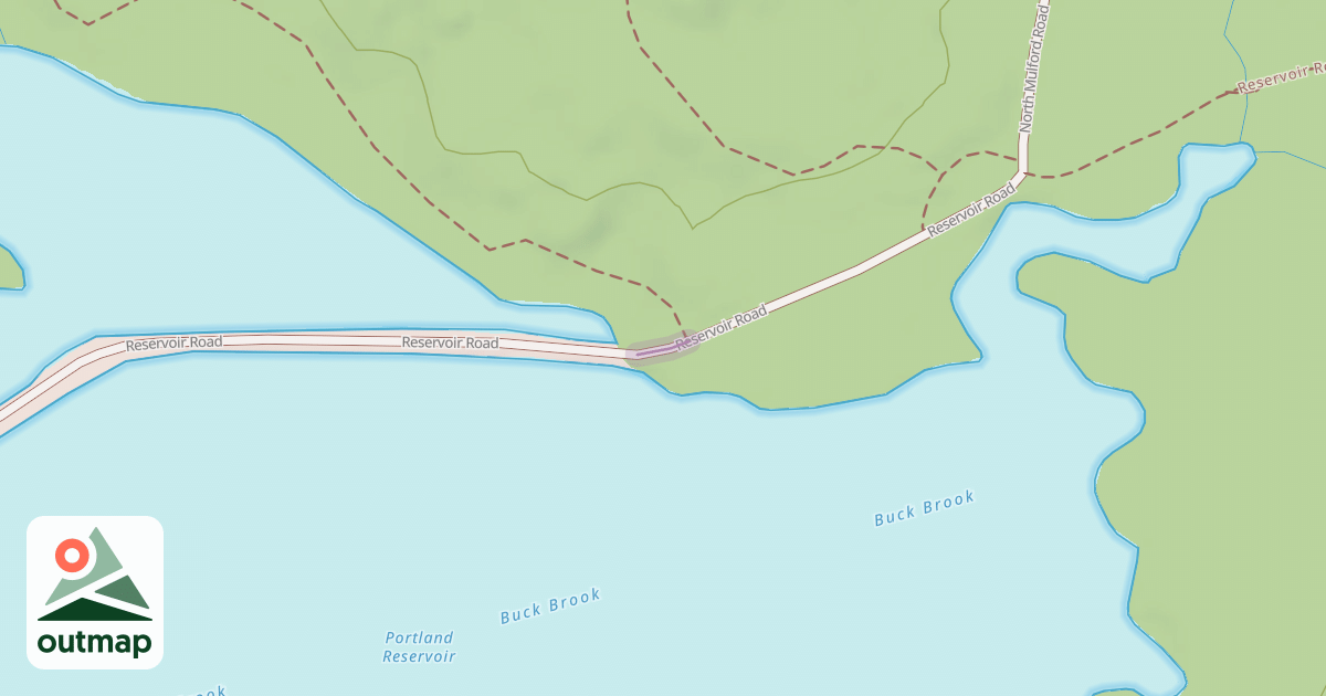 Map of Reservoir Road