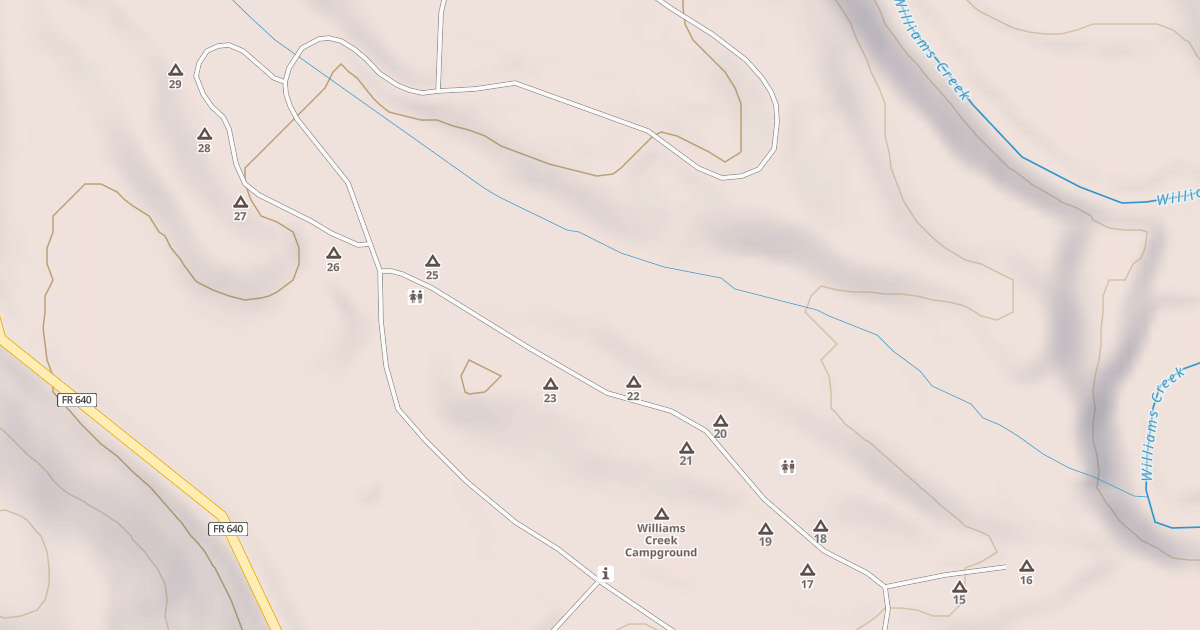 Map preview of WILLIAMS CK CG CENTER RD
