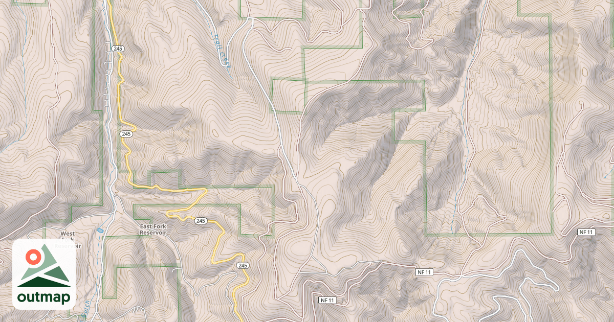 Map of TRAIL CREEK ROAD