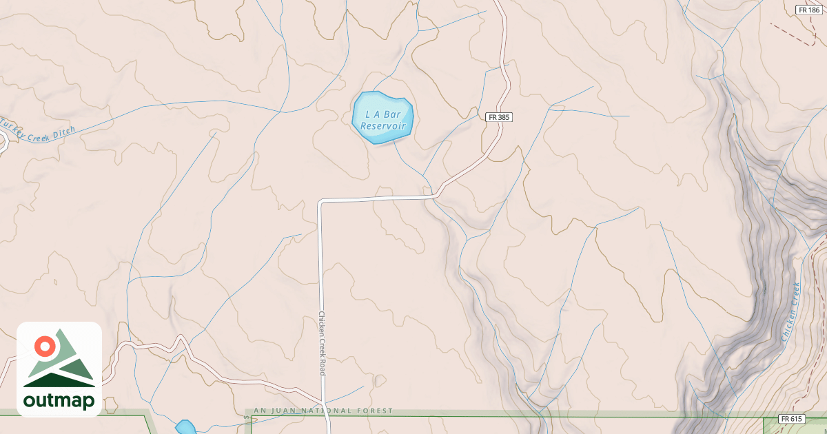 Map of CHICKEN CRK