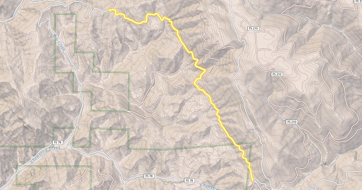 Map preview of Forest Road 7801