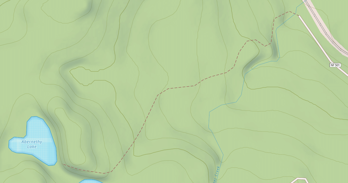 Map preview of Abernethy Lake