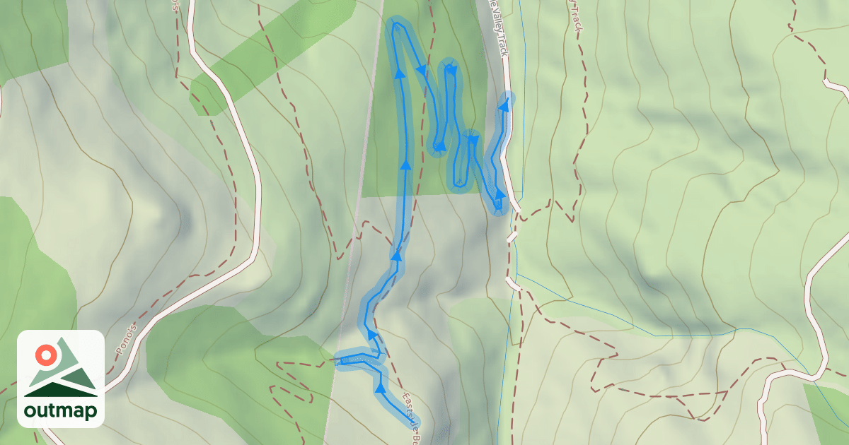 Map of New Bridges MTB Track